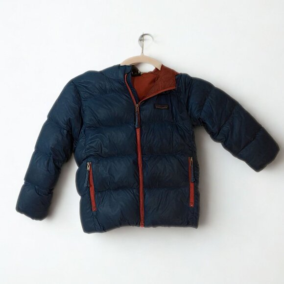 Patagonia Staple Blue Hi-Low Puffer Jacket — Size 5T - Picture 1 of 3